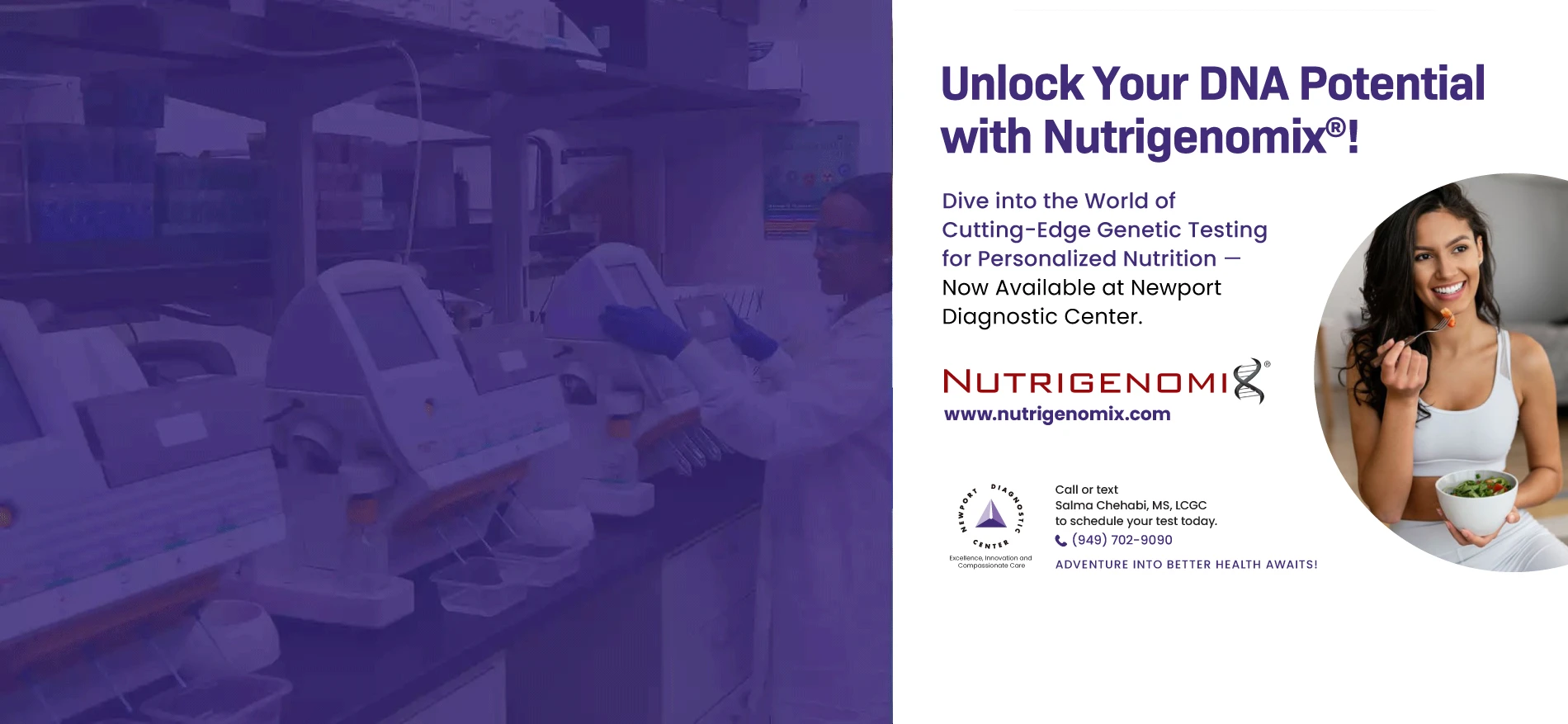 Banner - Unlock Your DNA Potential with Nutrigenomix!
